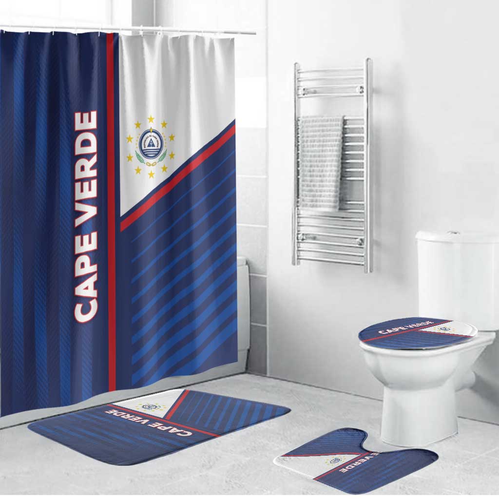 Cape Verde Football Bathroom Set Unique Style - Wonder Print Shop