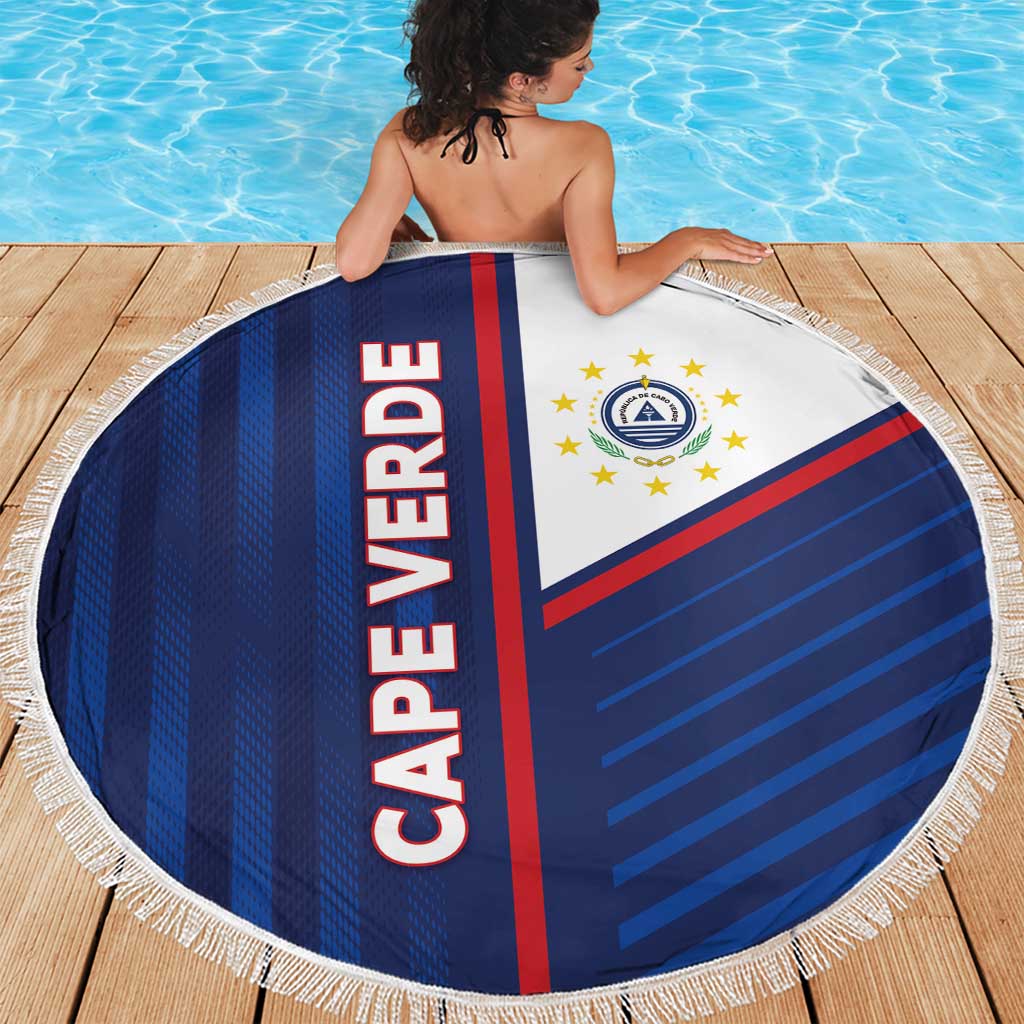 Cape Verde Football Beach Blanket Unique Style - Wonder Print Shop