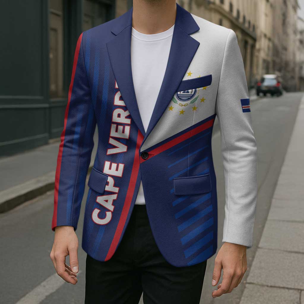 Custom Cape Verde Football Blazer Unique Style - Wonder Print Shop