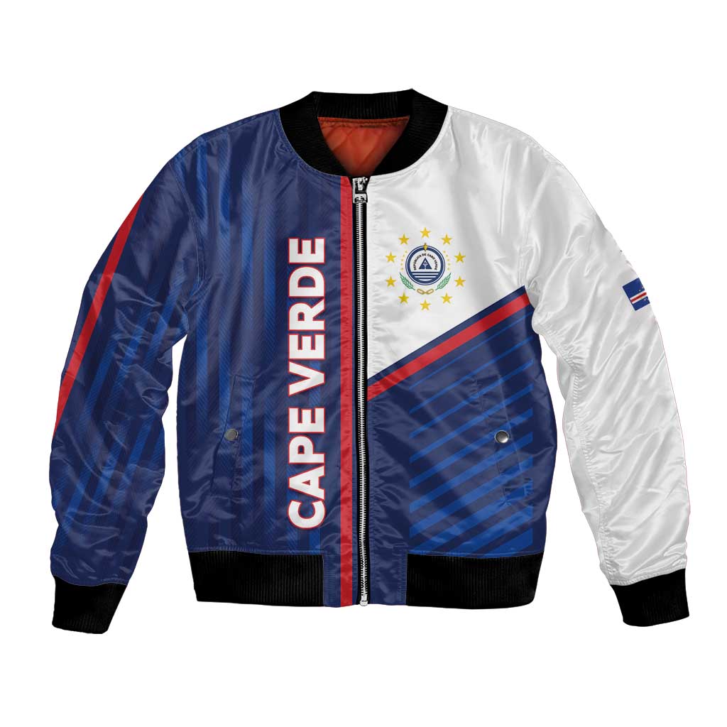 Custom Cape Verde Football Bomber Jacket Unique Style - Wonder Print Shop