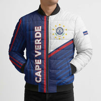 Custom Cape Verde Football Bomber Puffer Jacket Unique Style - Wonder Print Shop