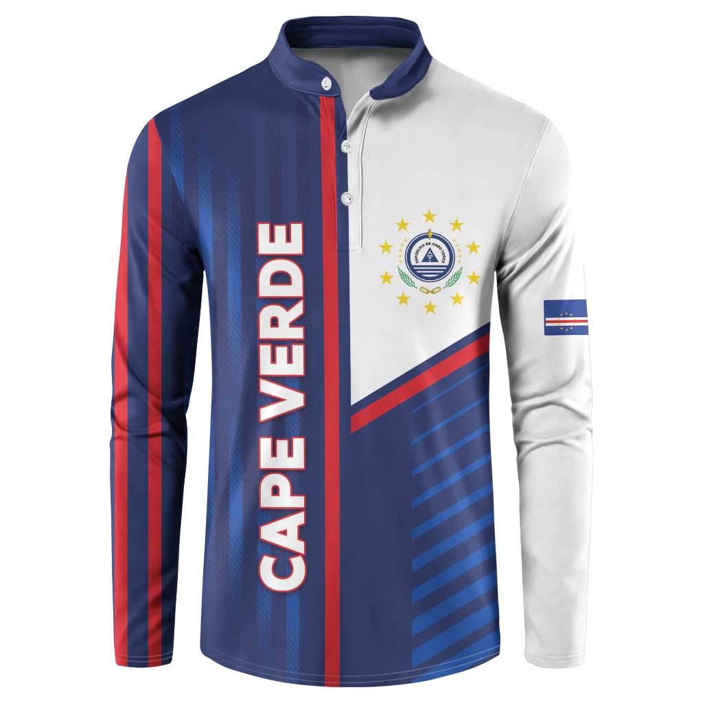 Custom Cape Verde Football Button Sweatshirt Unique Style - Wonder Print Shop