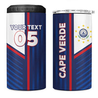 Custom Cape Verde Football 4 in 1 Can Cooler Tumbler Unique Style - Wonder Print Shop