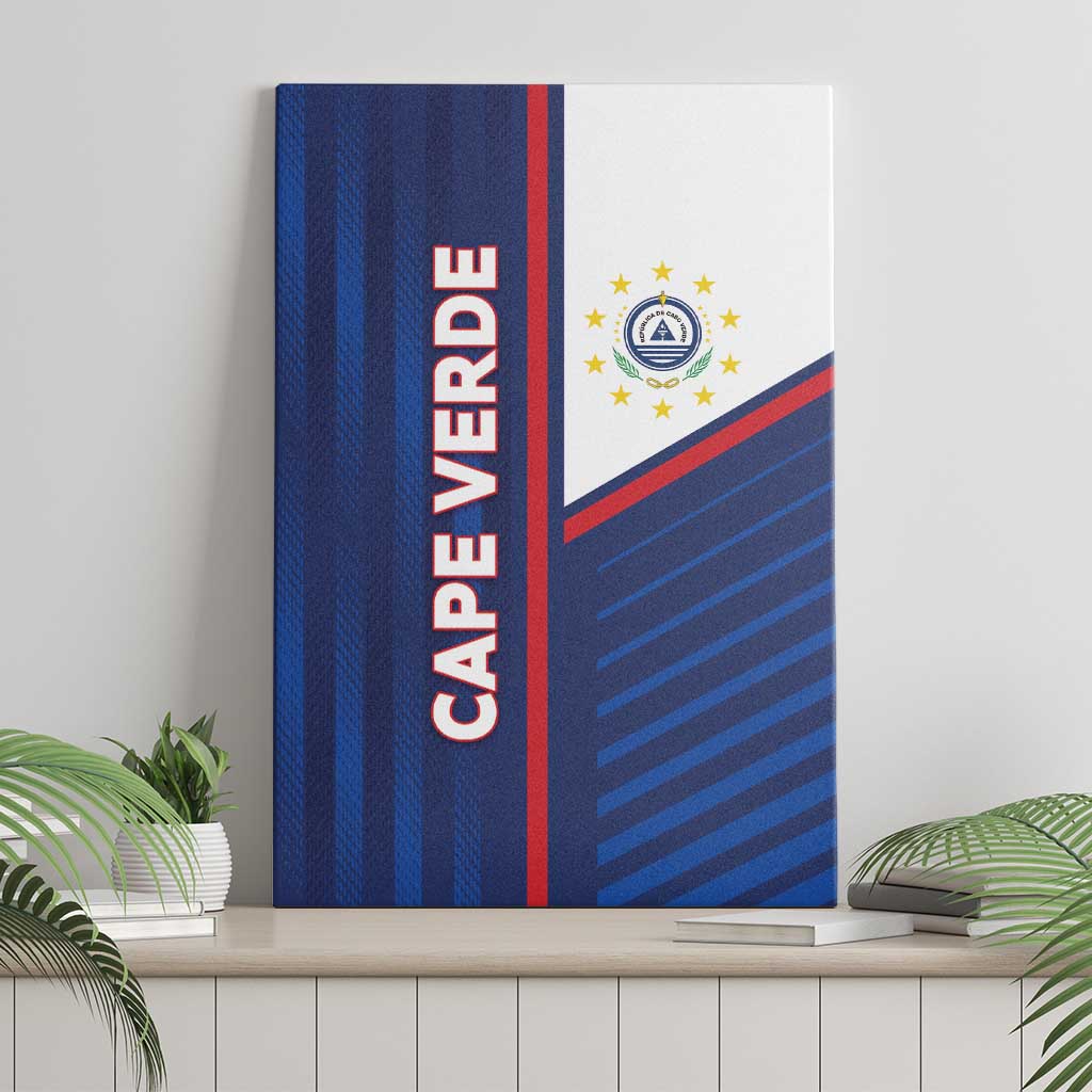 Cape Verde Football Canvas Wall Art Unique Style - Wonder Print Shop