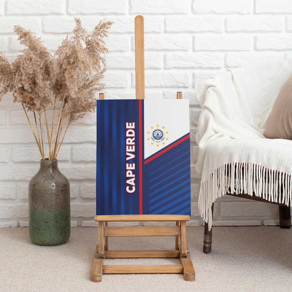 Cape Verde Football Canvas Wall Art Unique Style - Wonder Print Shop