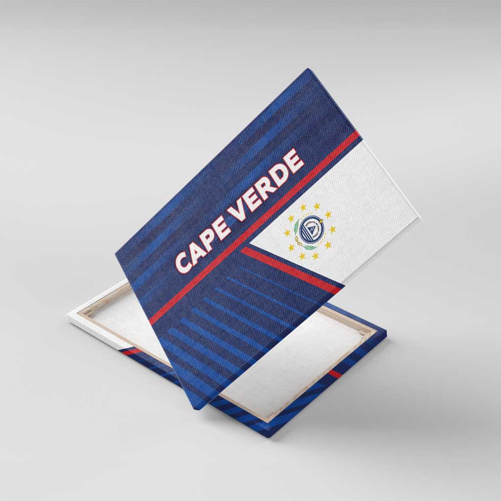 Cape Verde Football Canvas Wall Art Unique Style - Wonder Print Shop