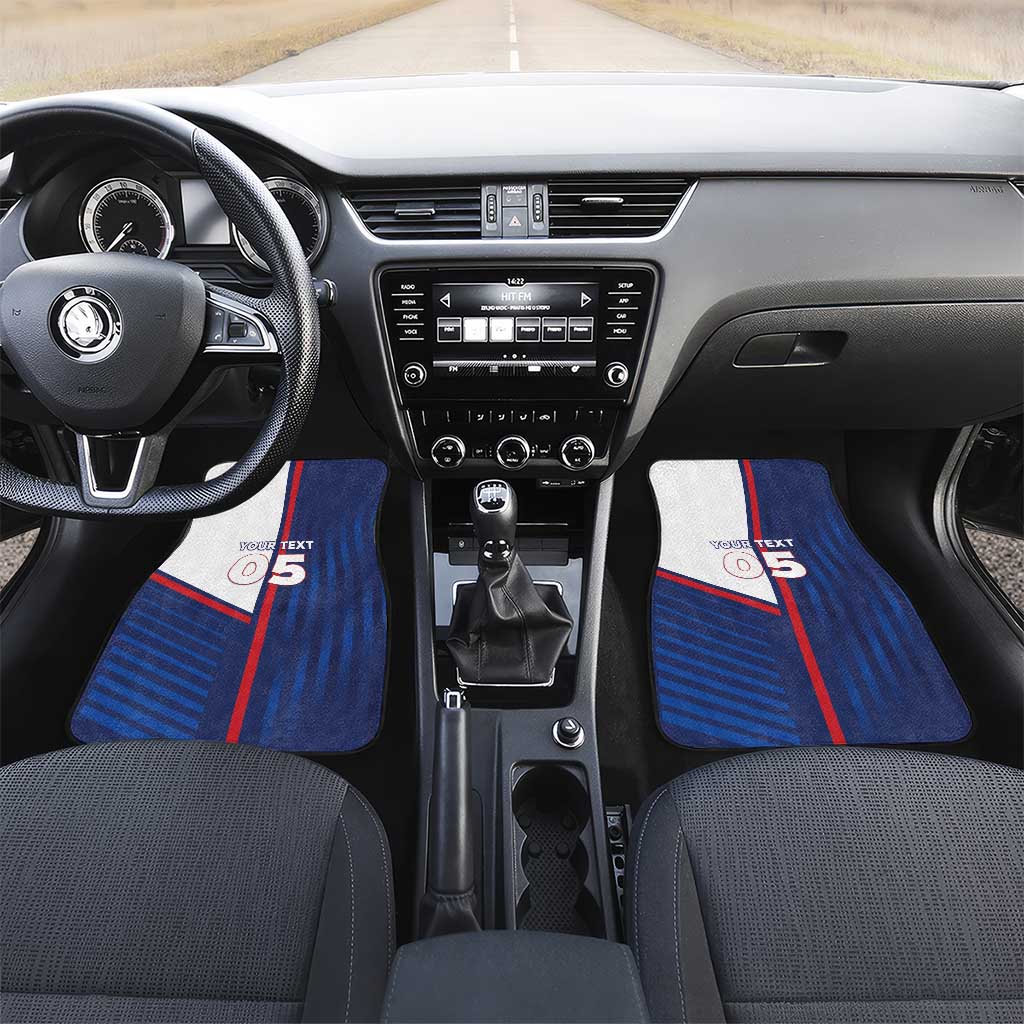 Custom Cape Verde Football Car Mats Unique Style - Wonder Print Shop