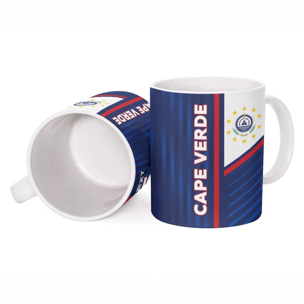 Custom Cape Verde Football Ceramic Mug Unique Style - Wonder Print Shop