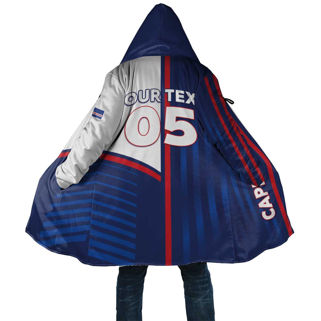 Custom Cape Verde Football Cloak Unique Style - Wonder Print Shop