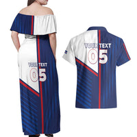 Custom Cape Verde Football Couples Matching Off Shoulder Maxi Dress and Hawaiian Shirt Unique Style - Wonder Print Shop