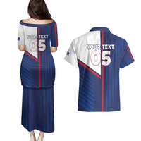 Custom Cape Verde Football Couples Matching Puletasi and Hawaiian Shirt Unique Style - Wonder Print Shop