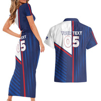 Custom Cape Verde Football Couples Matching Short Sleeve Bodycon Dress and Hawaiian Shirt Unique Style - Wonder Print Shop