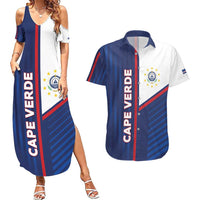 Custom Cape Verde Football Couples Matching Summer Maxi Dress and Hawaiian Shirt Unique Style - Wonder Print Shop