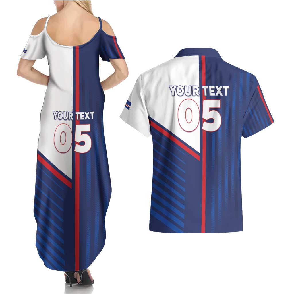 Custom Cape Verde Football Couples Matching Summer Maxi Dress and Hawaiian Shirt Unique Style - Wonder Print Shop