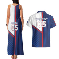 Custom Cape Verde Football Couples Matching Tank Maxi Dress and Hawaiian Shirt Unique Style - Wonder Print Shop