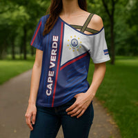 Custom Cape Verde Football Cross Shoulder Shirt Unique Style - Wonder Print Shop