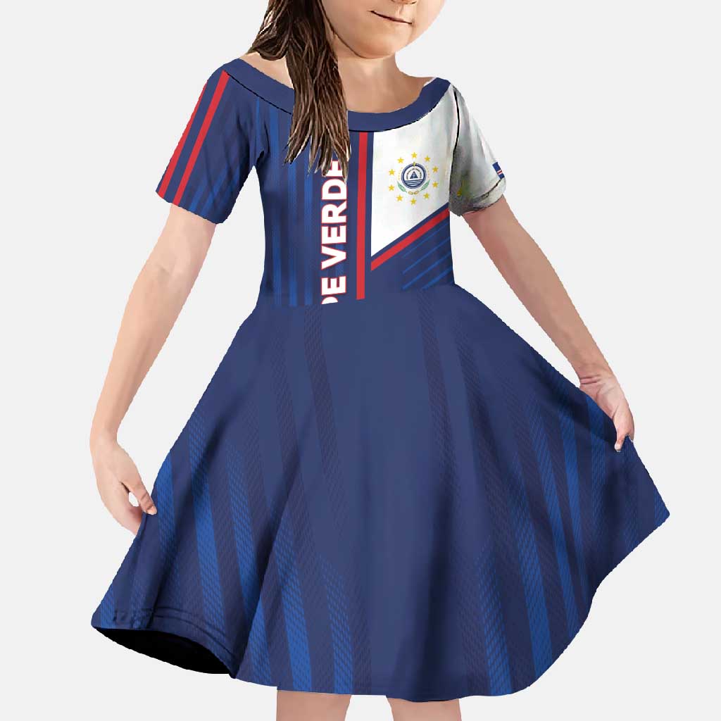 Custom Cape Verde Football Family Matching Off Shoulder Maxi Dress and Hawaiian Shirt Unique Style - Wonder Print Shop