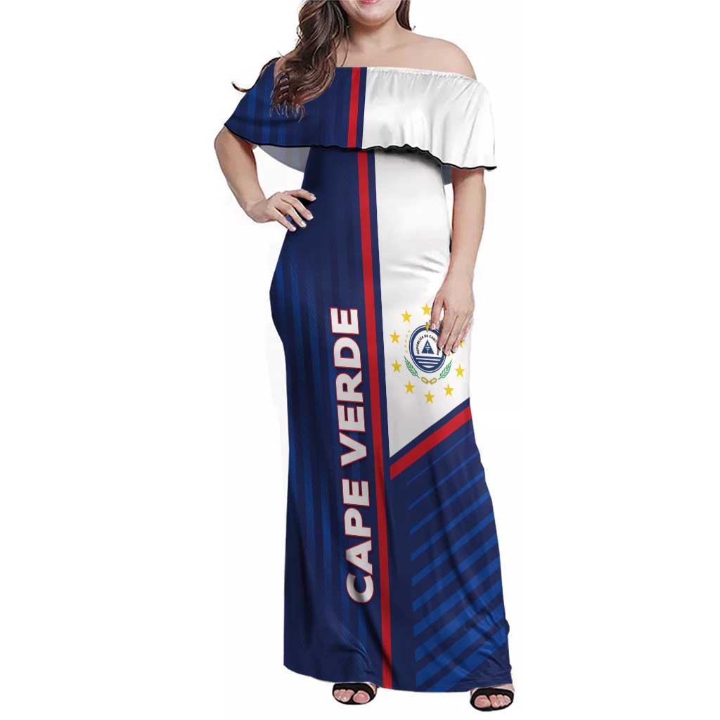 Custom Cape Verde Football Family Matching Off Shoulder Maxi Dress and Hawaiian Shirt Unique Style - Wonder Print Shop