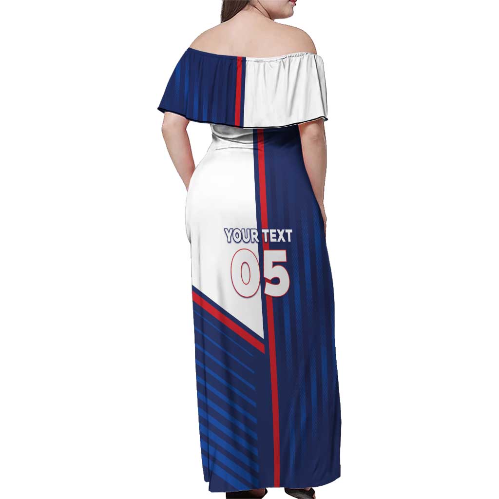 Custom Cape Verde Football Family Matching Off Shoulder Maxi Dress and Hawaiian Shirt Unique Style - Wonder Print Shop
