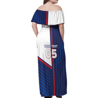 Custom Cape Verde Football Family Matching Off Shoulder Maxi Dress and Hawaiian Shirt Unique Style - Wonder Print Shop