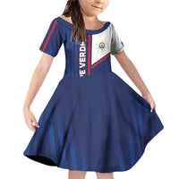 Custom Cape Verde Football Family Matching Off Shoulder Short Dress and Hawaiian Shirt Unique Style - Wonder Print Shop