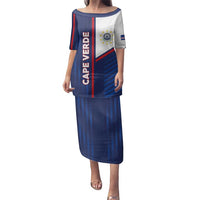 Custom Cape Verde Football Family Matching Puletasi and Hawaiian Shirt Unique Style - Wonder Print Shop