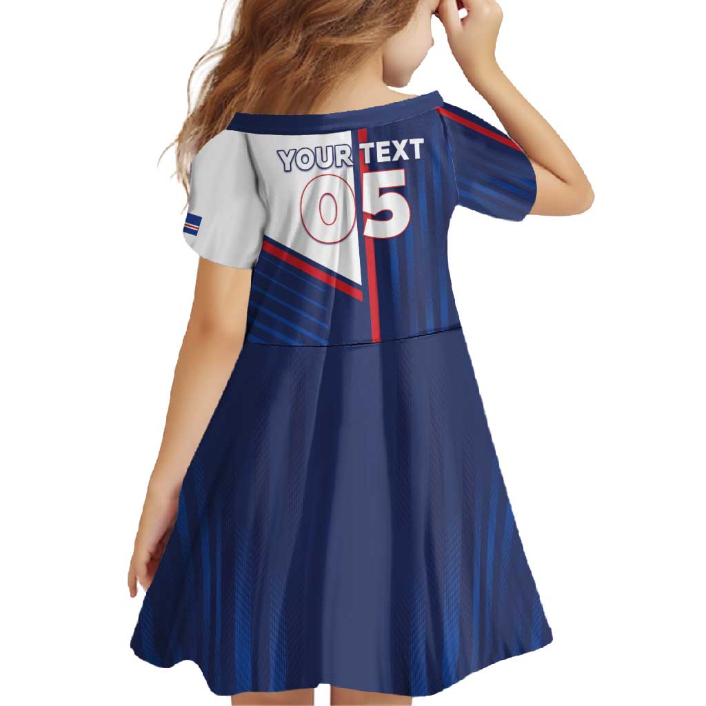 Custom Cape Verde Football Family Matching Short Sleeve Bodycon Dress and Hawaiian Shirt Unique Style - Wonder Print Shop