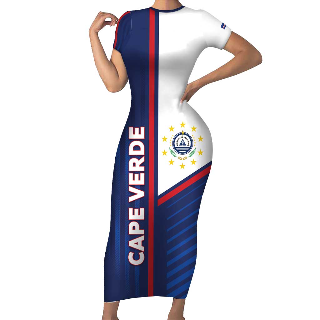 Custom Cape Verde Football Family Matching Short Sleeve Bodycon Dress and Hawaiian Shirt Unique Style - Wonder Print Shop