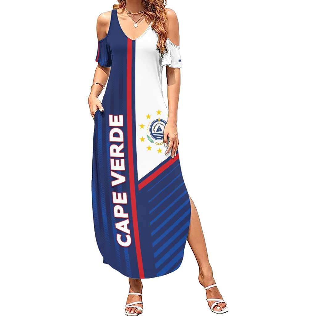 Custom Cape Verde Football Family Matching Summer Maxi Dress and Hawaiian Shirt Unique Style - Wonder Print Shop