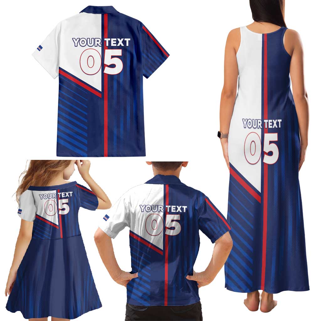 Custom Cape Verde Football Family Matching Tank Maxi Dress and Hawaiian Shirt Unique Style - Wonder Print Shop