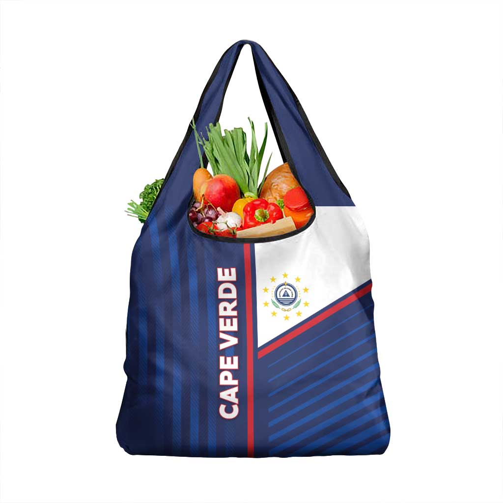 Cape Verde Football Grocery Bag Unique Style - Wonder Print Shop
