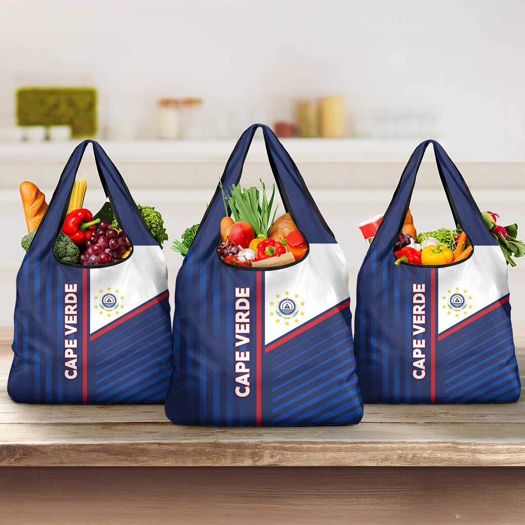 Cape Verde Football Grocery Bag Unique Style - Wonder Print Shop