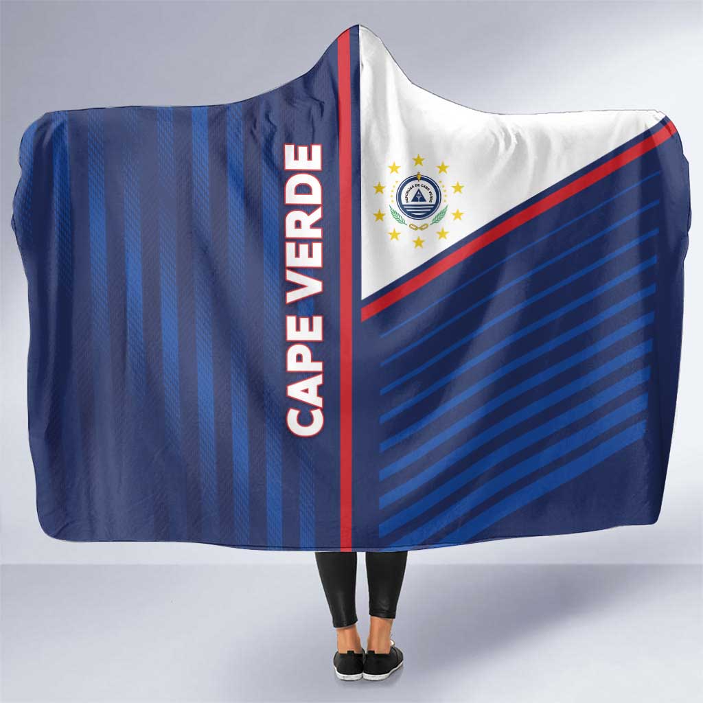 Cape Verde Football Hooded Blanket Unique Style - Wonder Print Shop