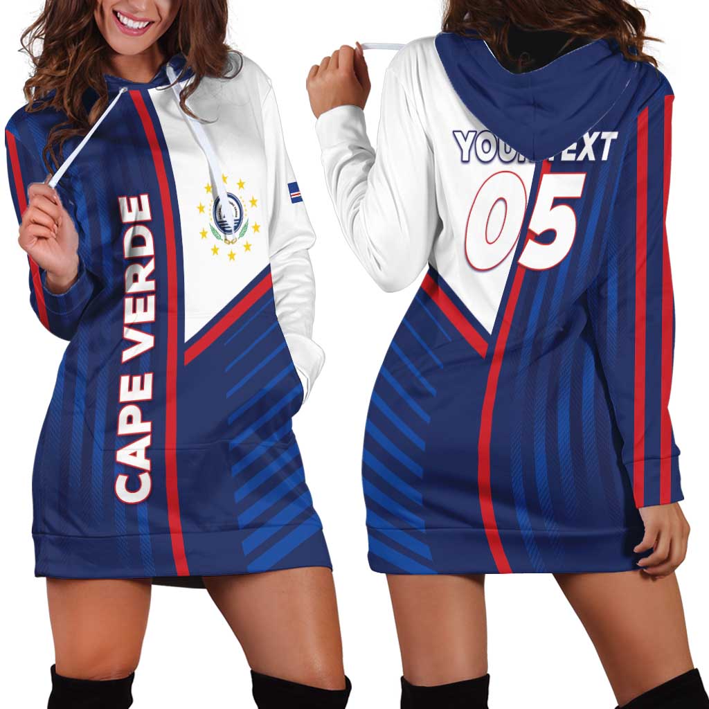 Custom Cape Verde Football Hoodie Dress Unique Style - Wonder Print Shop
