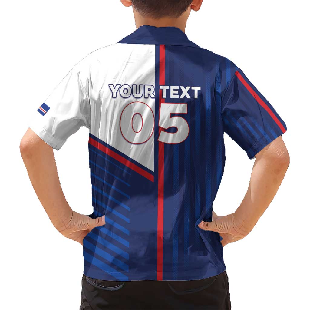 Custom Cape Verde Football Kid Hawaiian Shirt Unique Style - Wonder Print Shop