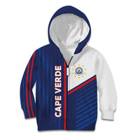 Custom Cape Verde Football Kid Hoodie Unique Style - Wonder Print Shop