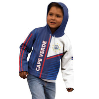 Custom Cape Verde Football Kid Hoodie Unique Style - Wonder Print Shop