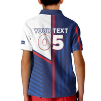 Custom Cape Verde Football Kid Polo Shirt Unique Style - Wonder Print Shop