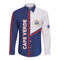 Custom Cape Verde Football Long Sleeve Button Shirt Unique Style - Wonder Print Shop