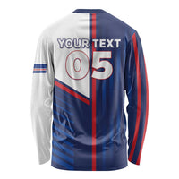Custom Cape Verde Football Long Sleeve Shirt Unique Style - Wonder Print Shop