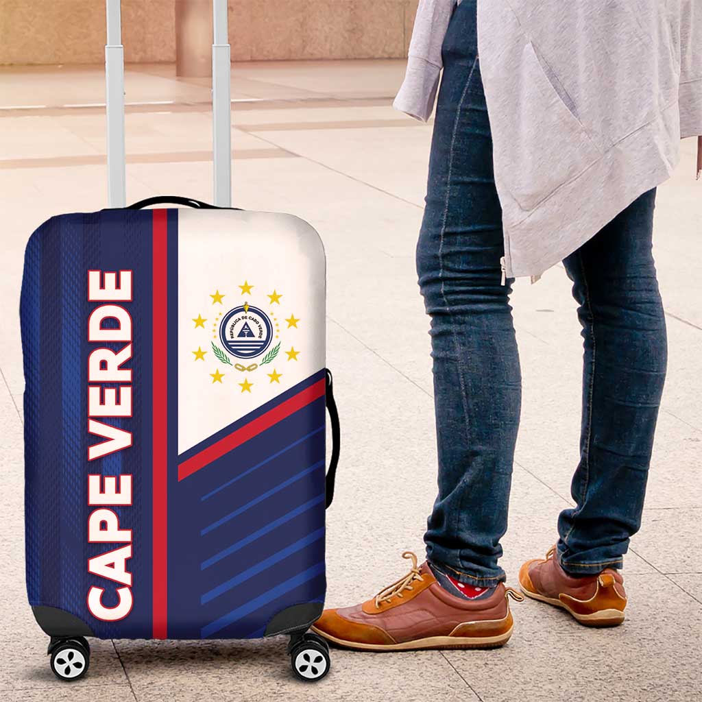 Cape Verde Football Luggage Cover Unique Style - Wonder Print Shop