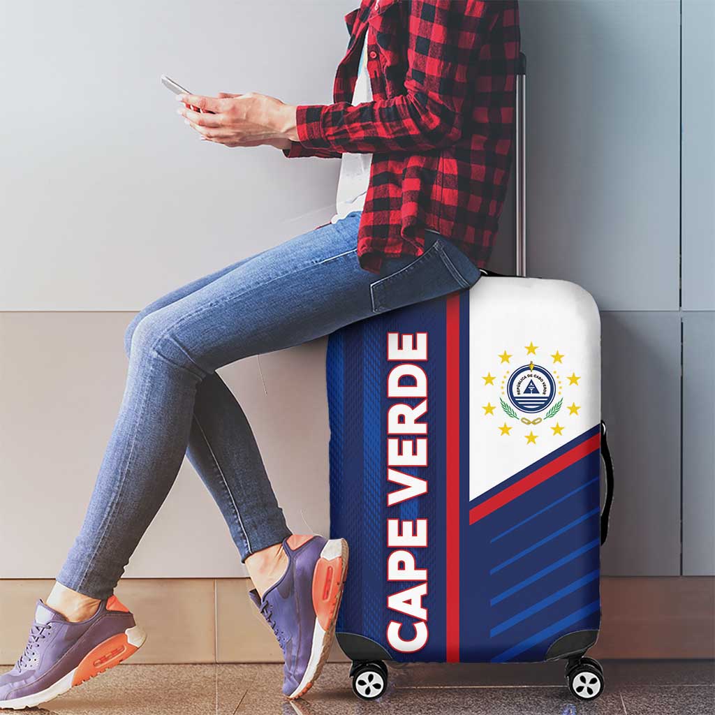 Cape Verde Football Luggage Cover Unique Style - Wonder Print Shop