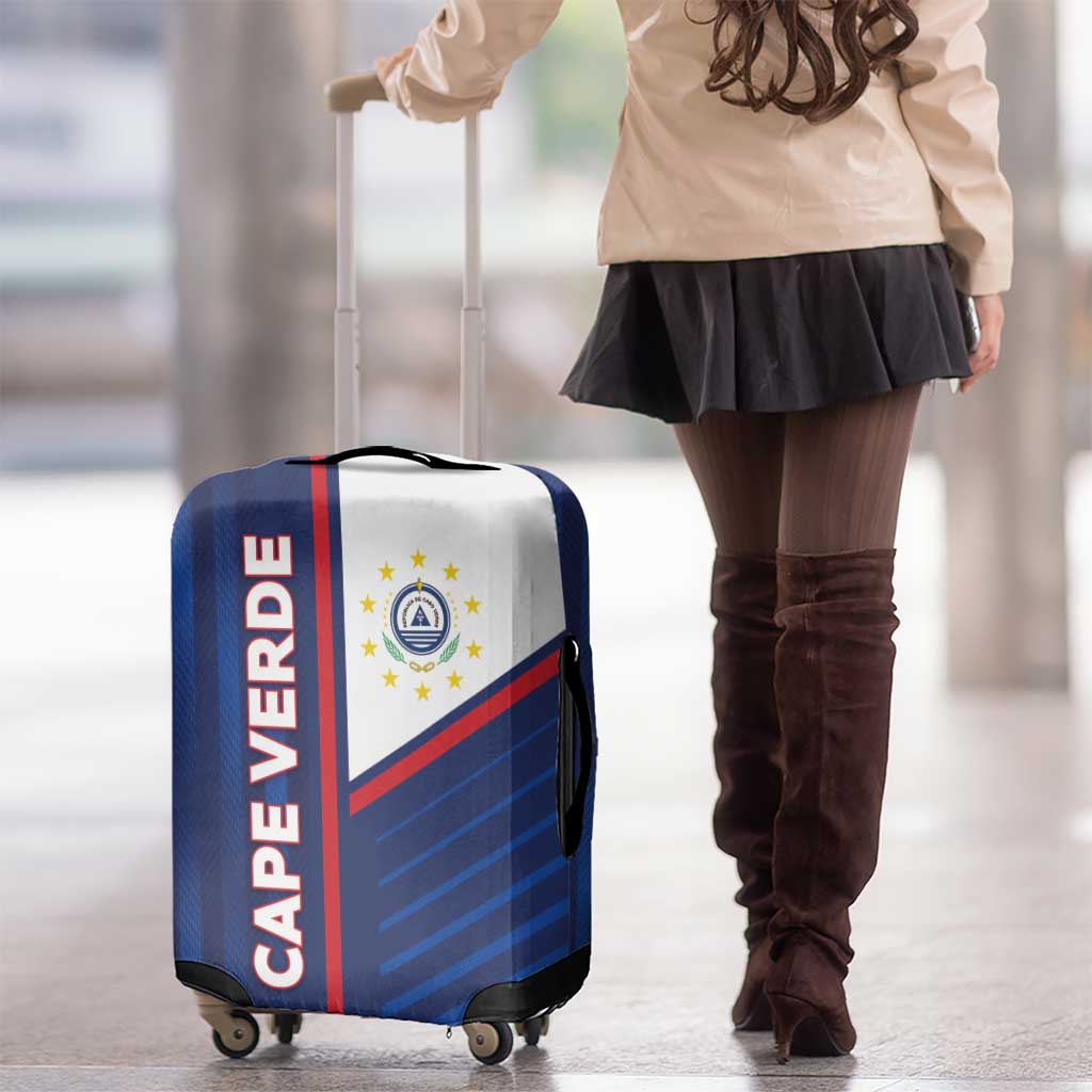 Cape Verde Football Luggage Cover Unique Style - Wonder Print Shop