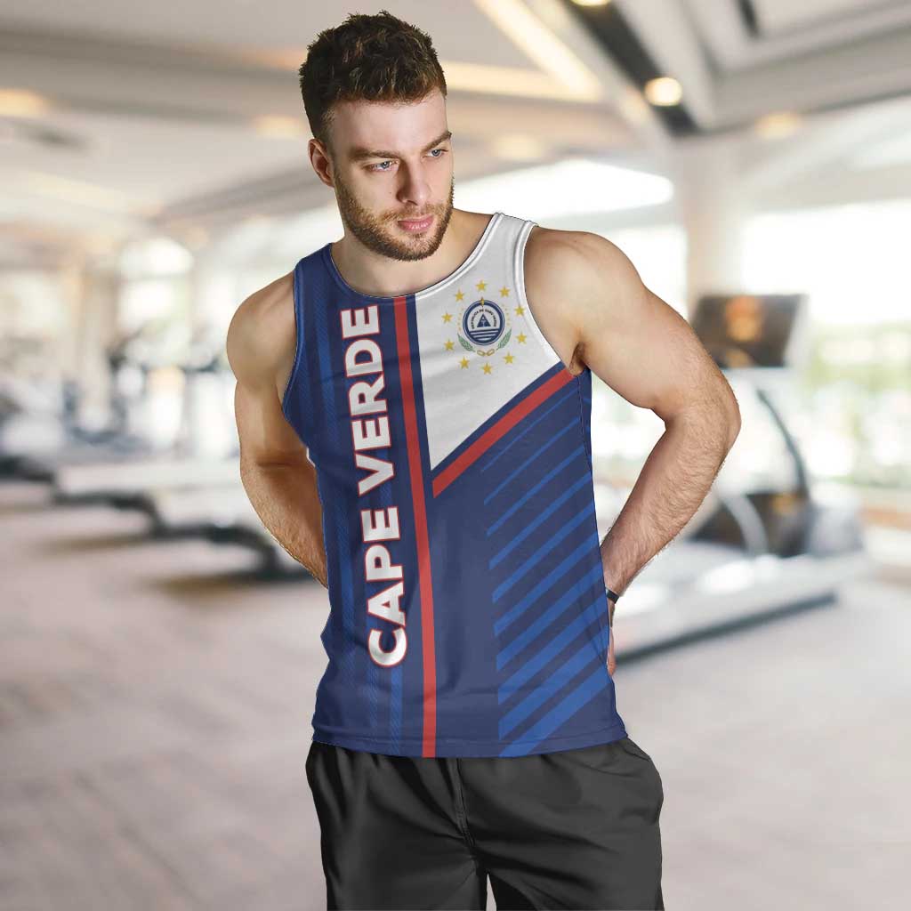 Custom Cape Verde Football Men Tank Top Unique Style - Wonder Print Shop