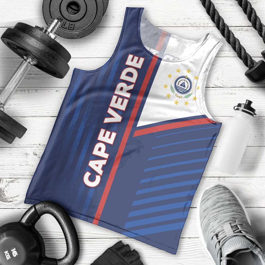 Custom Cape Verde Football Men Tank Top Unique Style - Wonder Print Shop