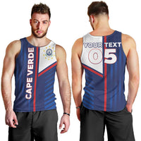 Custom Cape Verde Football Men Tank Top Unique Style - Wonder Print Shop