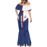 Custom Cape Verde Football Mermaid Dress Unique Style - Wonder Print Shop