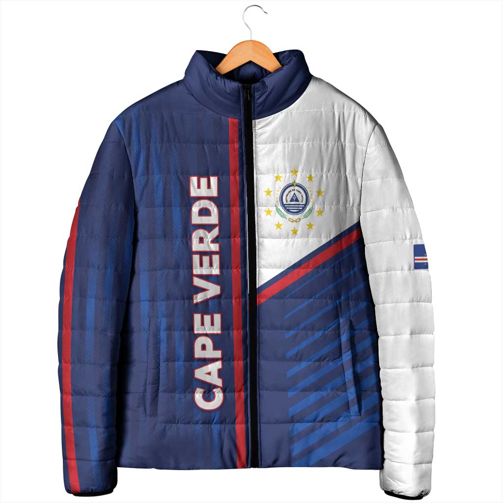 Custom Cape Verde Football Padded Jacket Unique Style - Wonder Print Shop