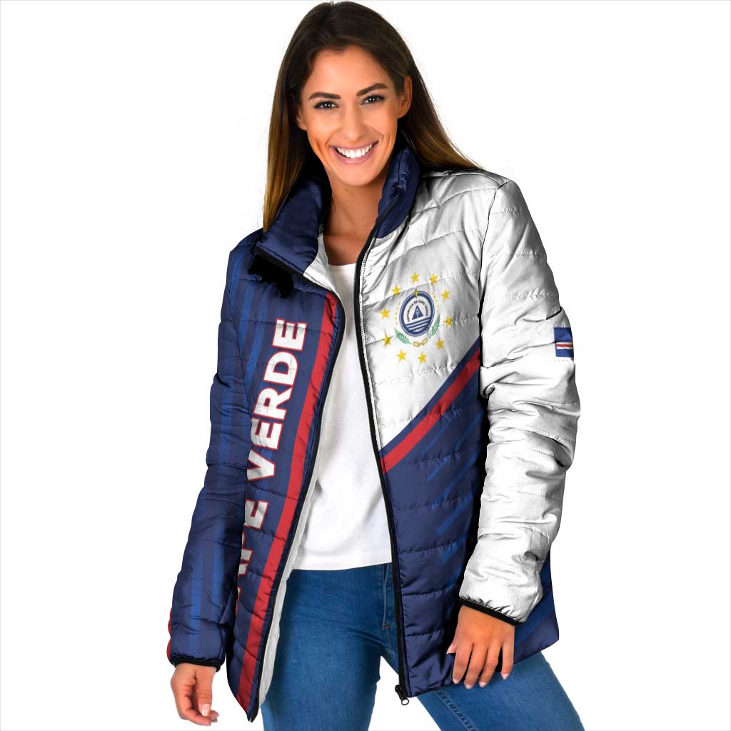 Custom Cape Verde Football Padded Jacket Unique Style - Wonder Print Shop
