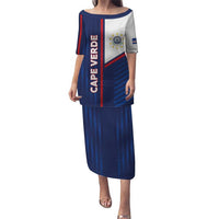 Custom Cape Verde Football Puletasi Unique Style - Wonder Print Shop